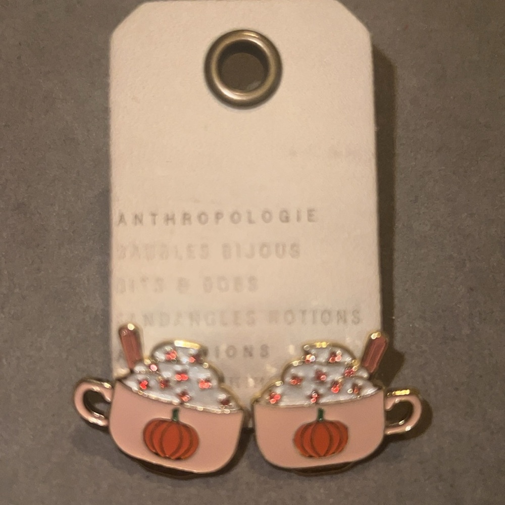 Anthropologie | Baublebar Pumpkin Mug Earrings - Picture 7 of 10